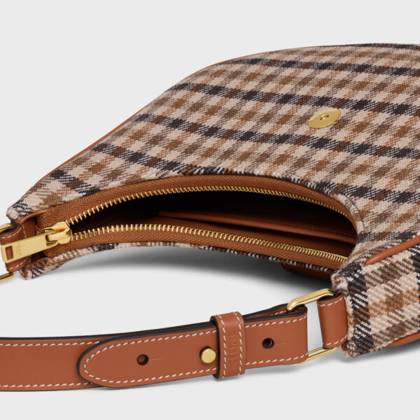 Celine Ava triomphe medium tartan calfskin bag - Image 2