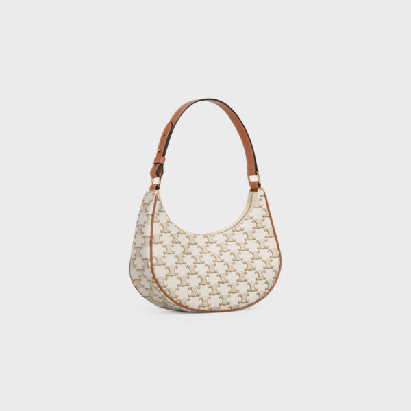 celine-ava-triomphe-toile-calfskin-trim-bag - Image 4