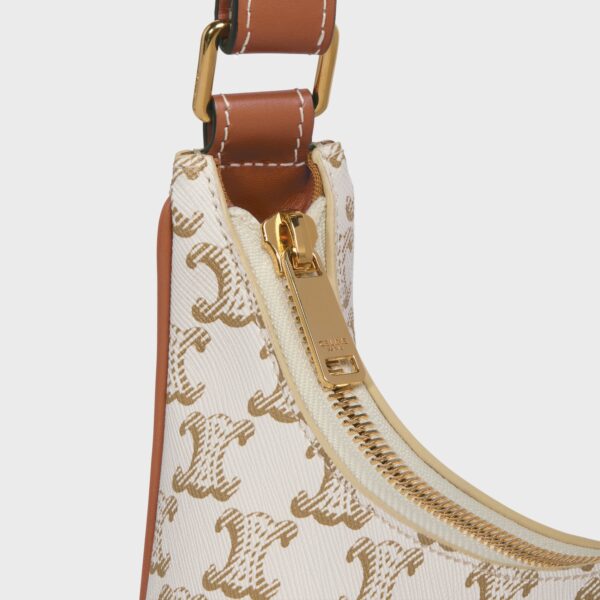 celine-ava-triomphe-toile-calfskin-trim-bag - Image 3