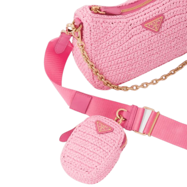 Prada Re-Edition 2005 Raffia Bag - Image 6