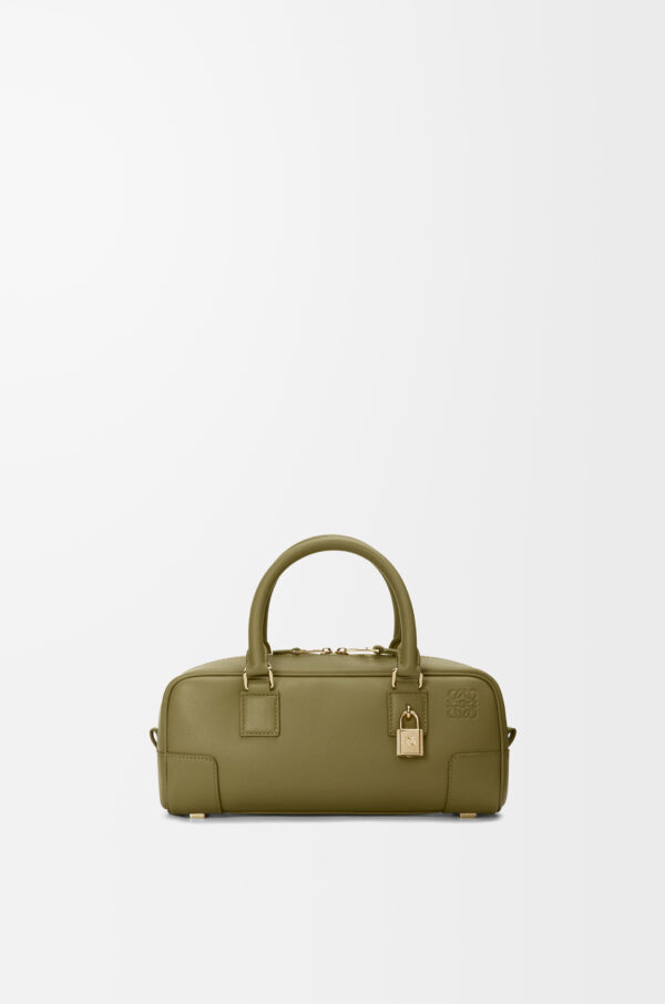 LOEWE Amazona Cropped Bag in Olive Nappa Calfskin