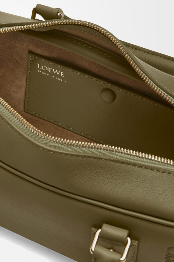 LOEWE Amazona Cropped Bag in Olive Nappa Calfskin - Image 3