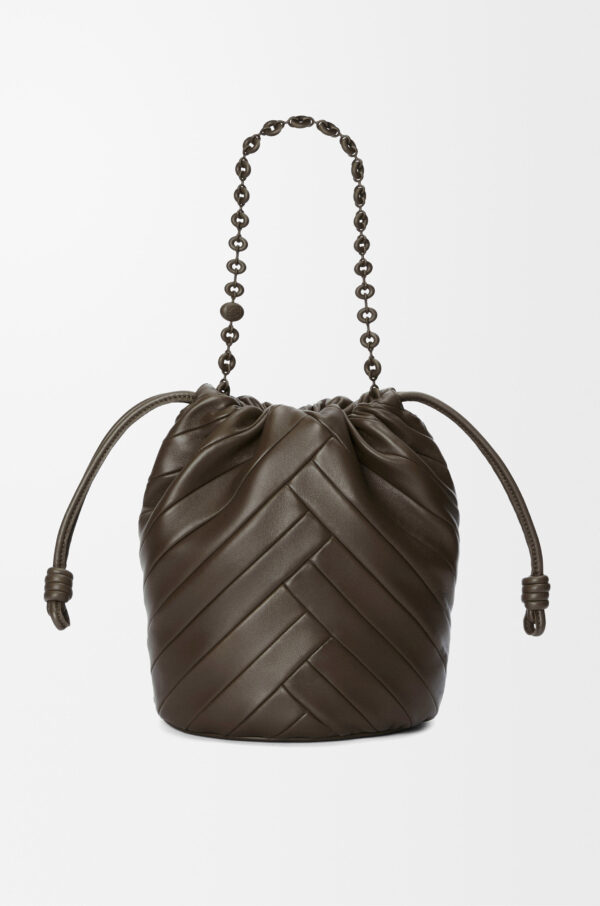 LOEWE Flamenco Purse Medium in Chocolate Mellow Nappa Lambskin - Image 5