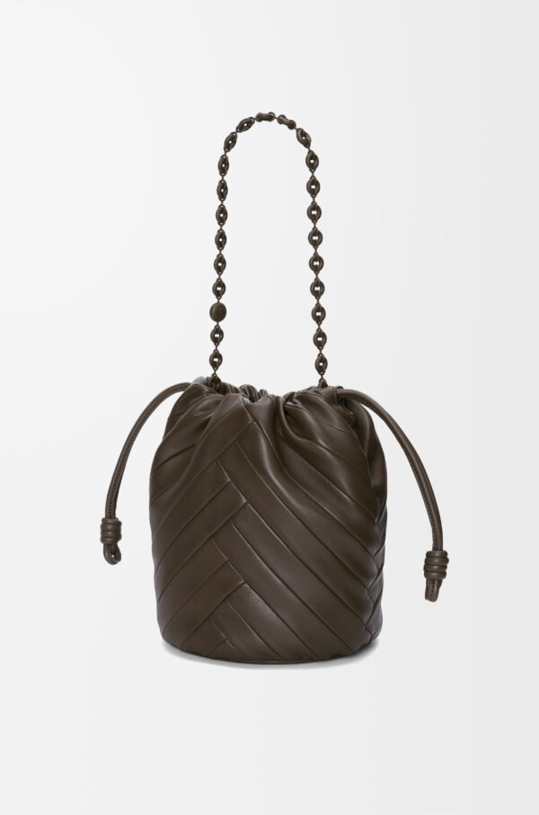 LOEWE Flamenco Purse Medium in Chocolate Mellow Nappa Lambskin - Image 4