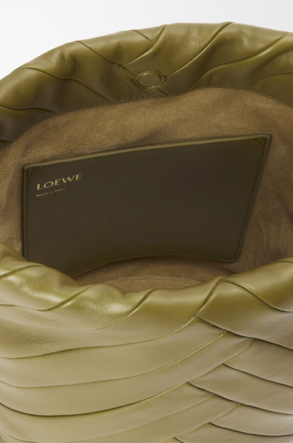 LOEWE Flamenco Purse Medium in Olive Mellow Nappa Lambskin - Image 2