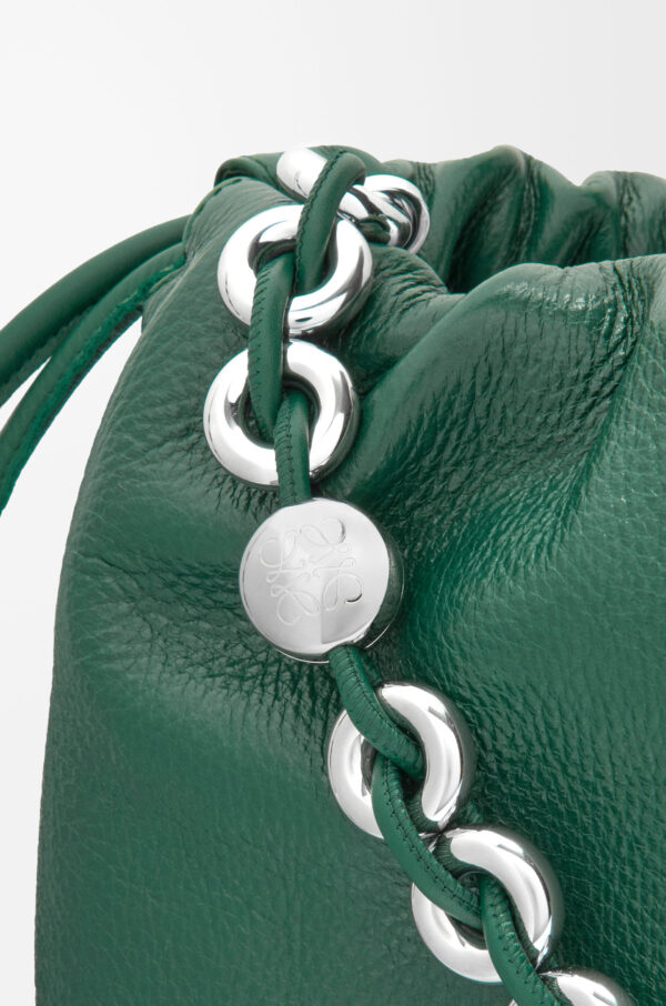 LOEWE Flamenco Purse Large in Evergreen Deerskin - Image 2