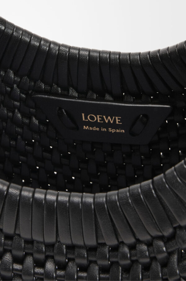 LOEWE Diamond Hobo Bag in Black Nappa Calfskin - Image 6