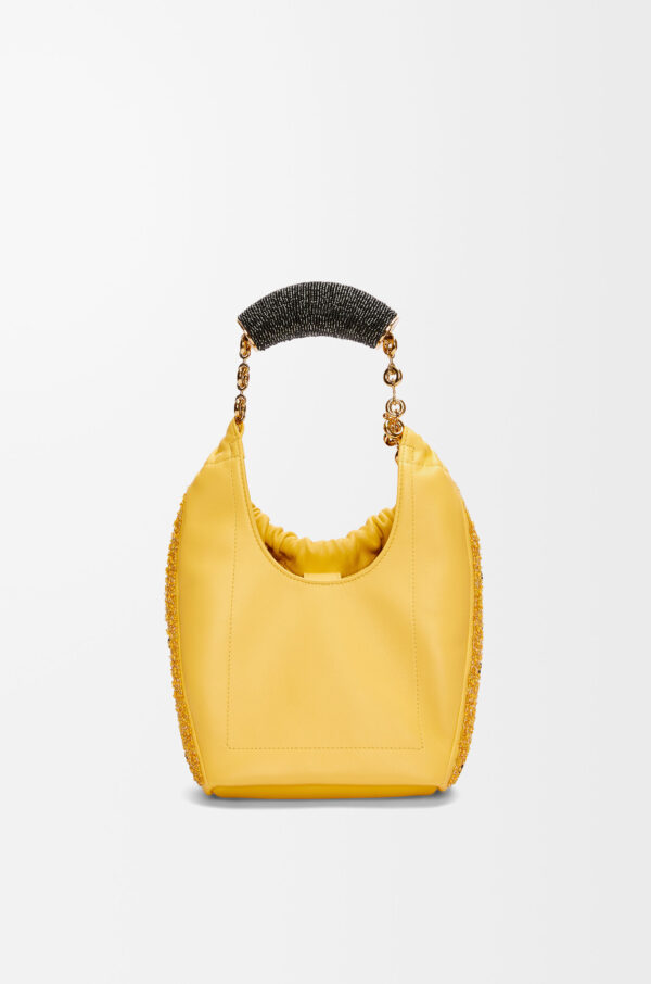 LOEWE Squeeze Mini Bag in Yellow Beaded Leather - Image 2
