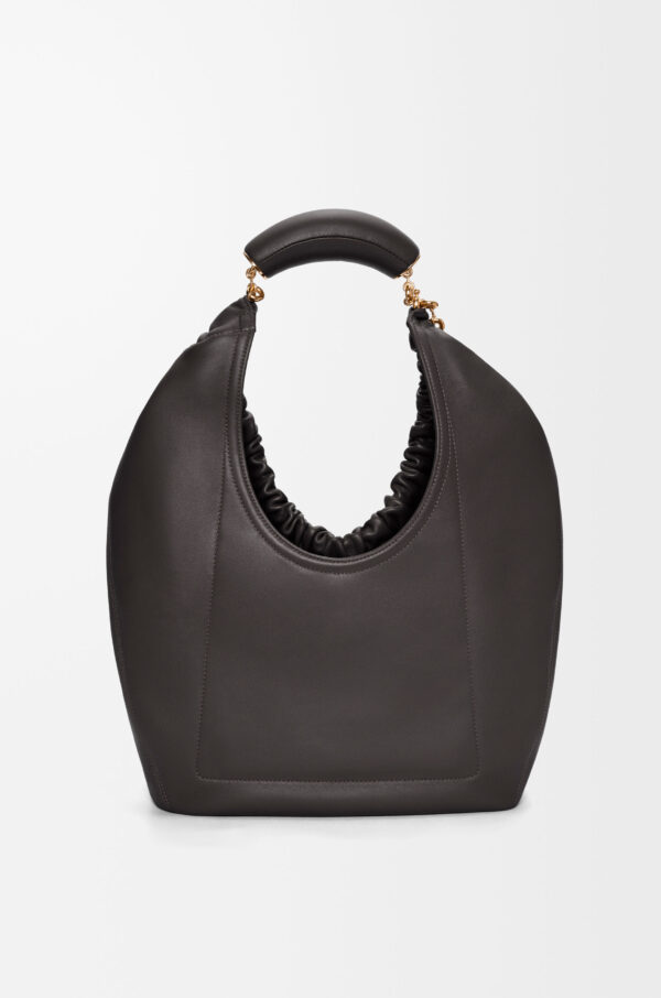 LOEWE Squeeze Medium Bag in Black Mellow Nappa Lambskin - Image 2